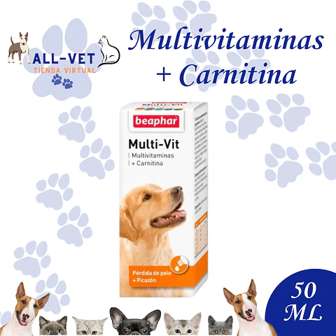 Multi - Vit + Carnitina Perros 50 ml