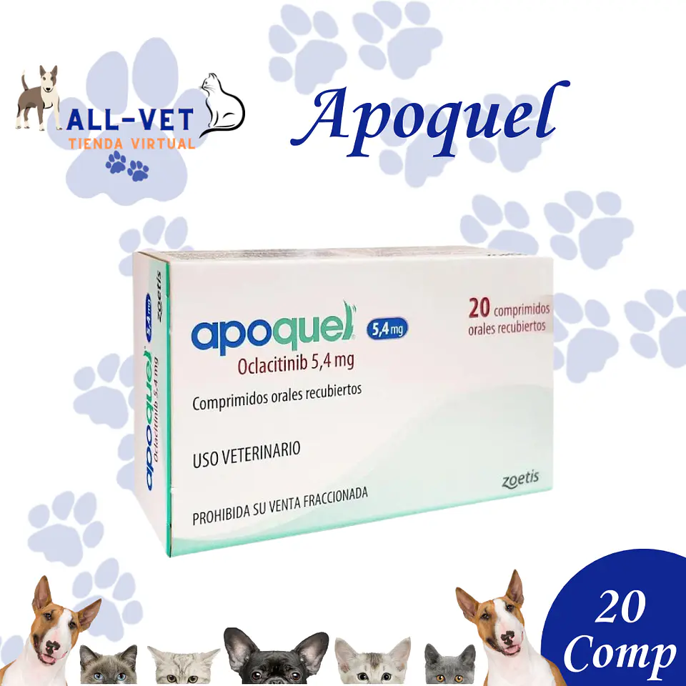 Apoquel 5,4 mg 20 Comprimidos 1