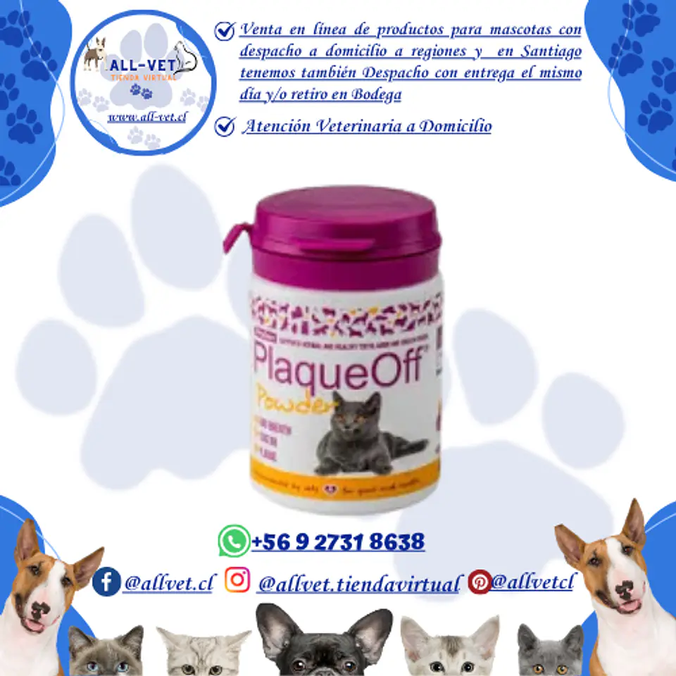 PlaqueOff Polvo para Gato 40g 1