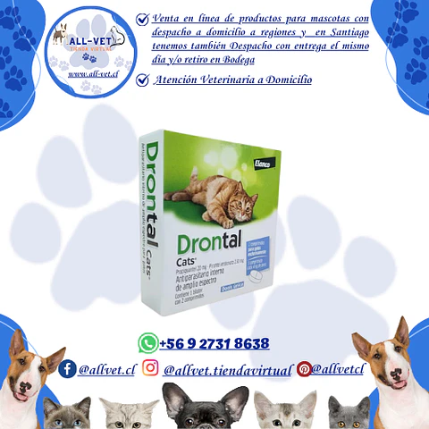 Drontal Cats 2 Comprimidos 