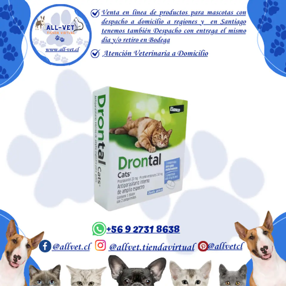 Drontal Cats 2 Comprimidos  1