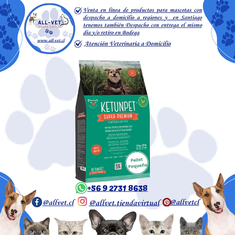 Ketunpet Adultos Croquetas Pequeñas Saco: 10 kg