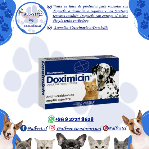 Doximicin 100 mg (10 comprimidos)  / Venta con Receta Médica