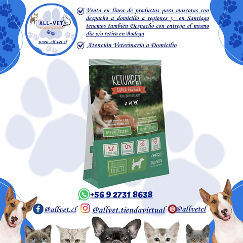 Ketunpet Adultos Croquetas Pequeñas Saco: 3kg