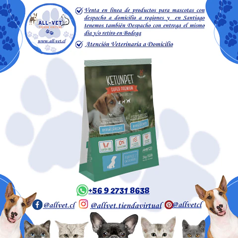 Ketunpet Cachorros Todas las Razas Saco 3 Kg