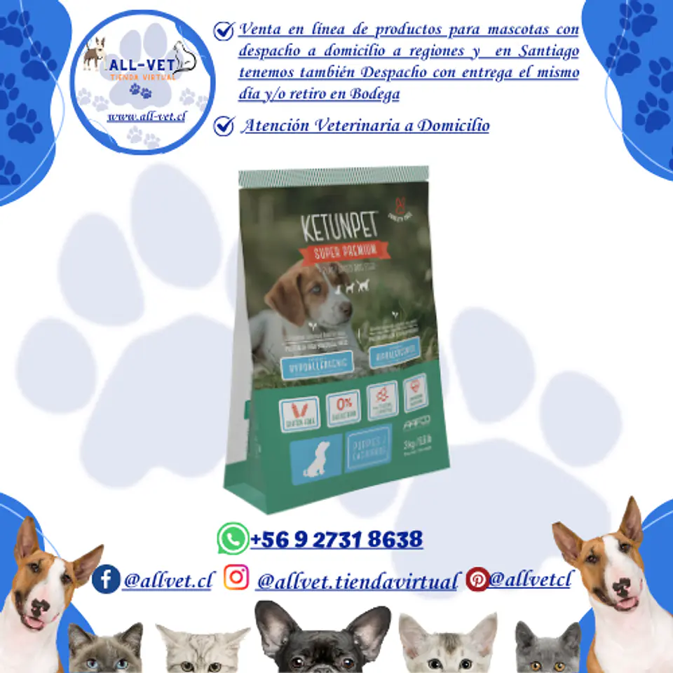Ketunpet Cachorros Todas las Razas Saco 3 Kg 1