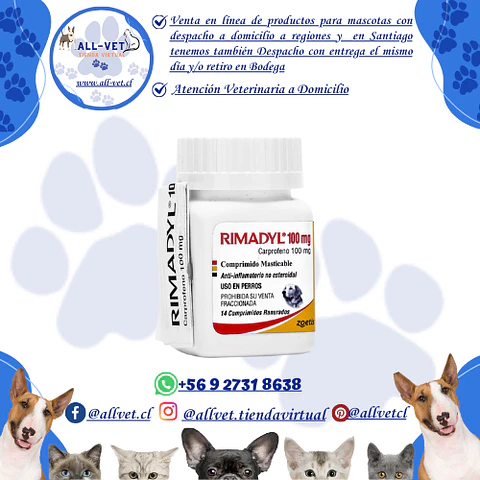 Rimadyl 100 mg (14 Comprimidos)