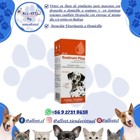 Rostrum Plus Ótico 15 ml  / Venta con Receta Médica