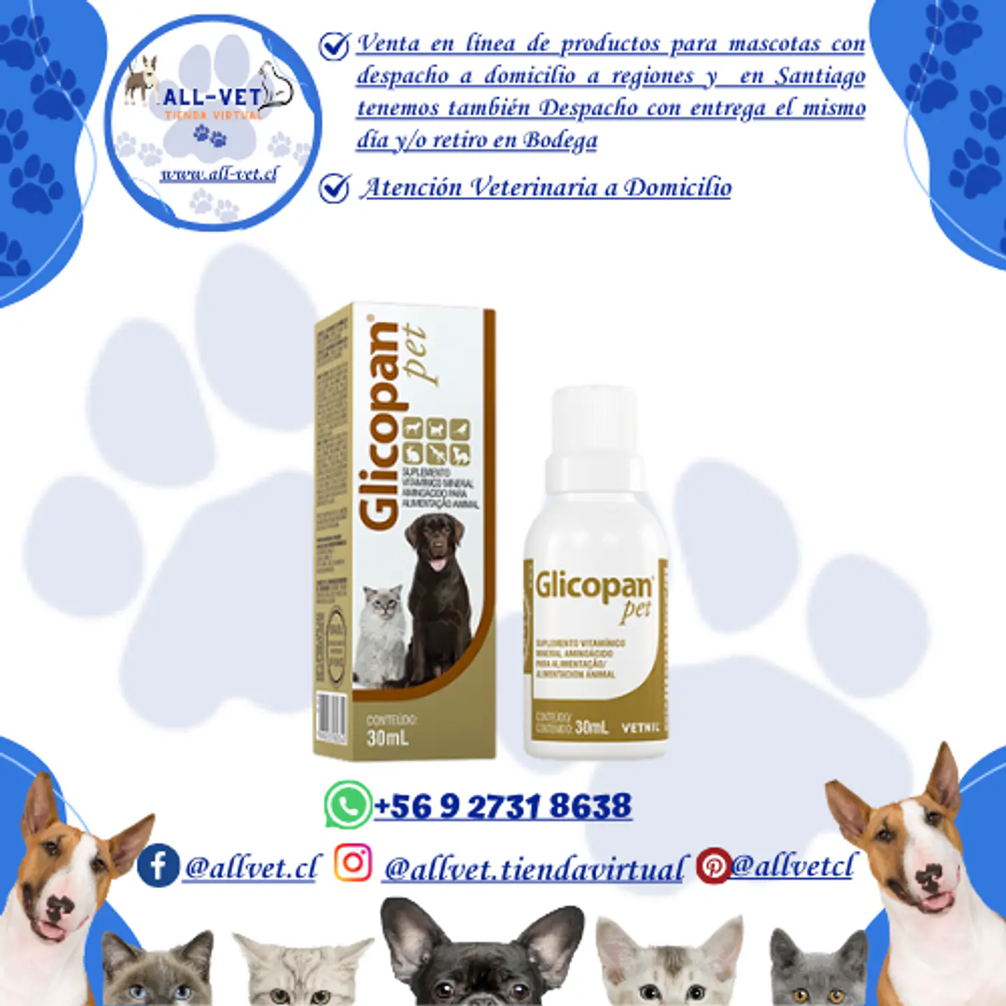 Glicopan Pet 30 ML 1