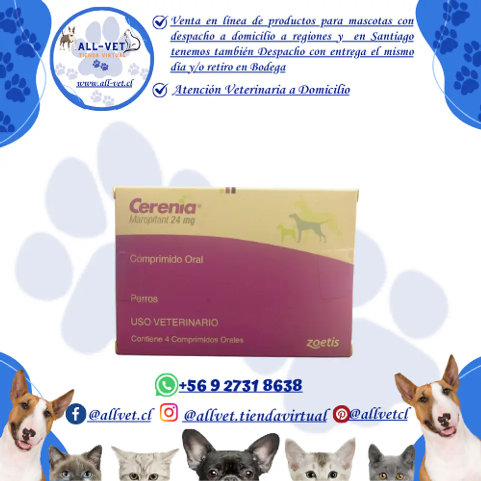 Cerenia 24 mg 4 Comprimidos 1