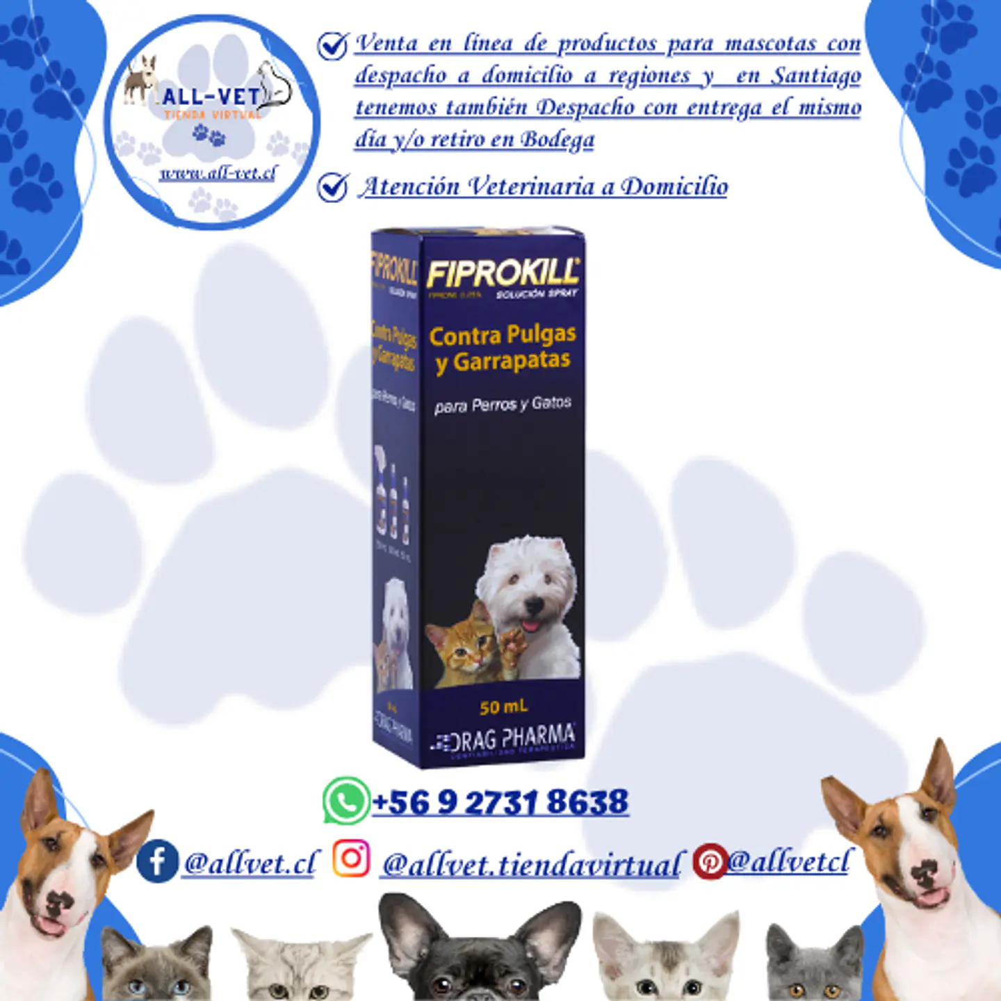 Fiprokill Spray 50 ml 1