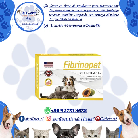 Fibrinopet 30 Comprimidos