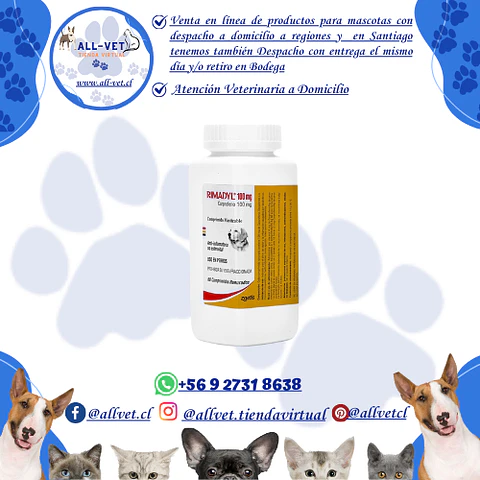 Rimadyl 100 mg (60 Comprimidos)