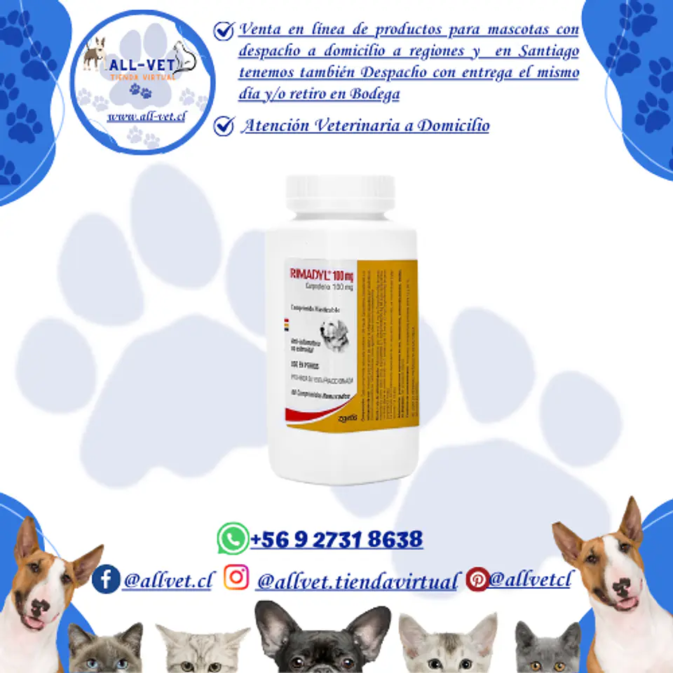 Rimadyl 100 mg (60 Comprimidos) 1