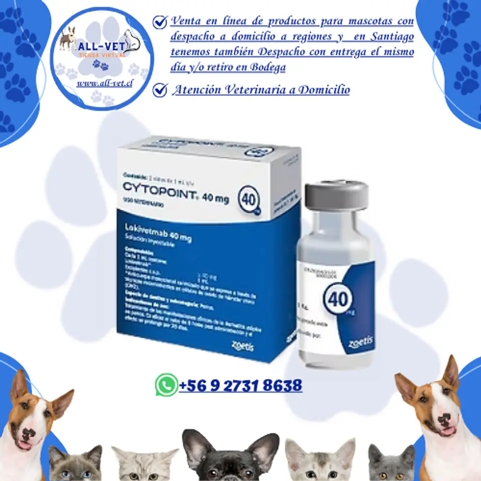 Cytopoint 40 mg: Inmunoterapia Avanzada para Perros de Razas Grandes 1