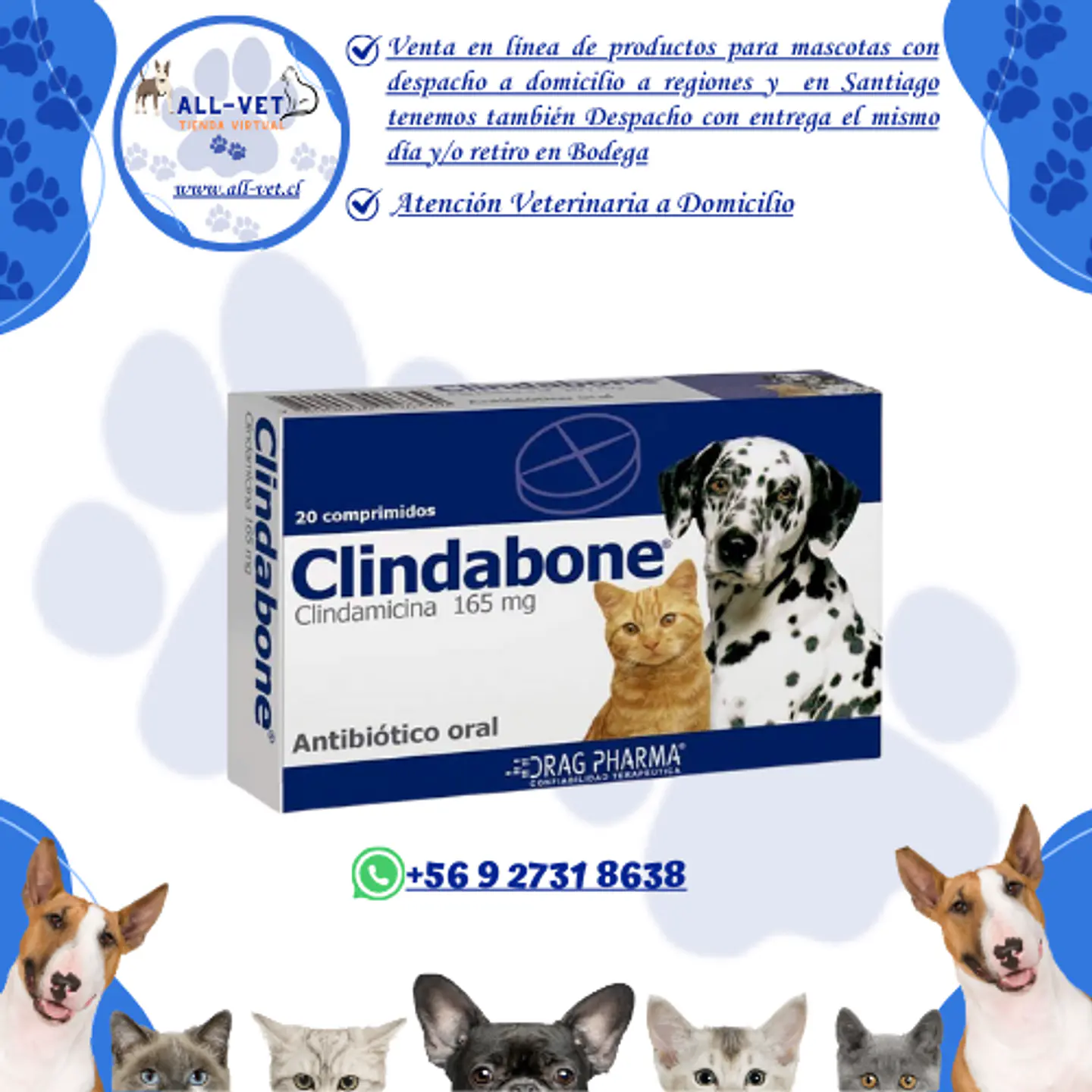 Clindabone 20 Comprimidos 1