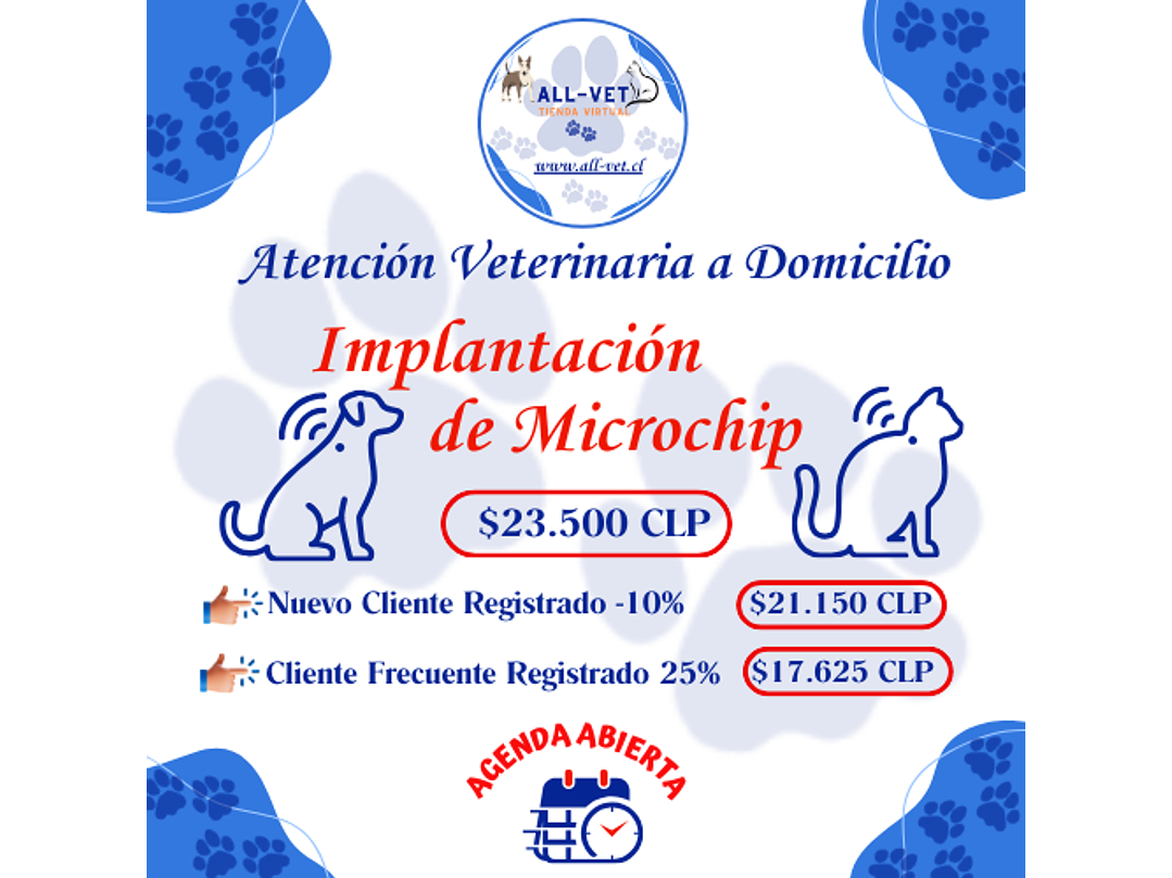 Implantación de Chip para Mascotas a Domicilio en Santiago - Con Agenda en Línea 1