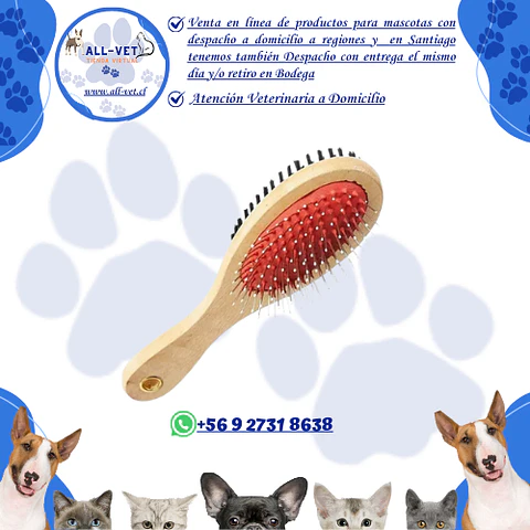 Cepillo Doble Cara para Mascotas