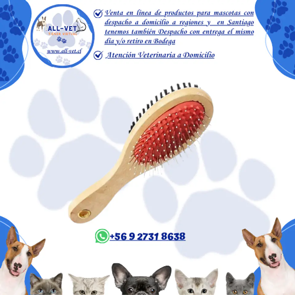 Cepillo Doble Cara para Mascotas 1