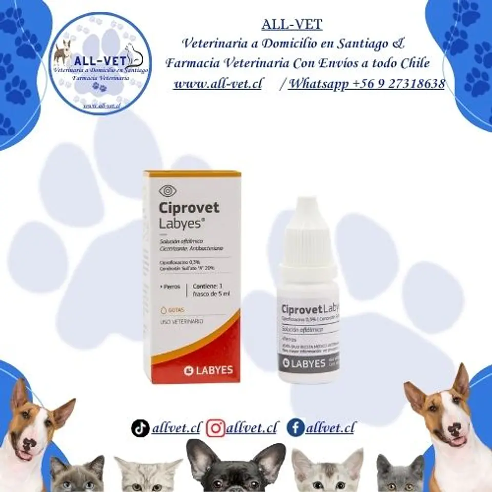Ciprovet Colirio 5 ml 1