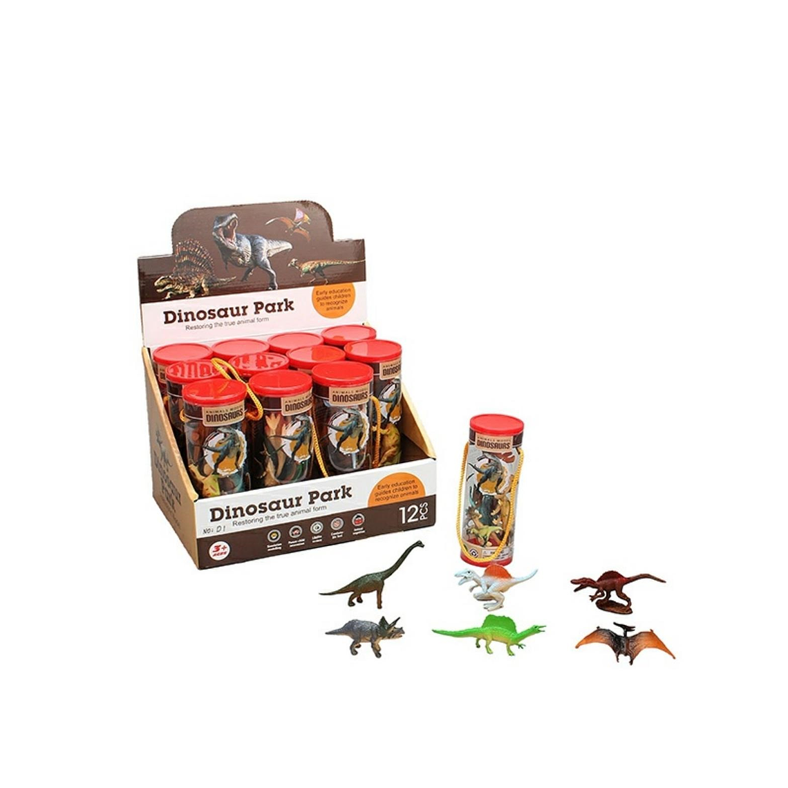 DINOS EN TUBO 12 PCS 1