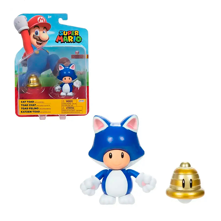 Figura Cat Toad (Toad Felino) Super Mario 10 cms  1