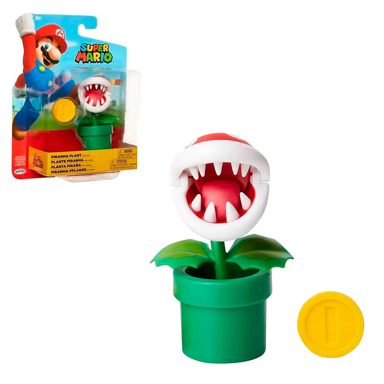 Figura Planta Piraña 10 Cm Super Mario  1