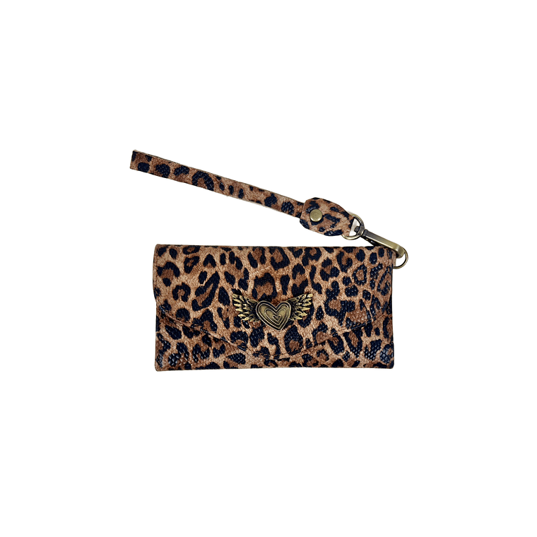 Billetera de cuero texturizado print  1