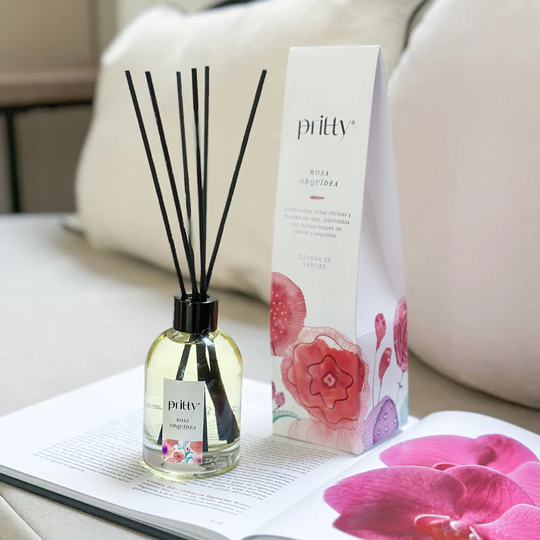 Difusor Varitas Rosa Orquídea 130 ml 1