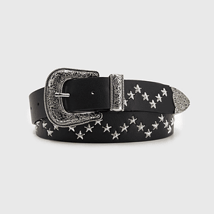 Cinturón vaquero, con tachas de estrellas