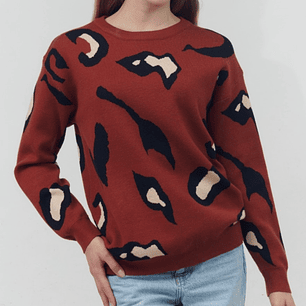 Suéter marca Guinda estándar modelo print B