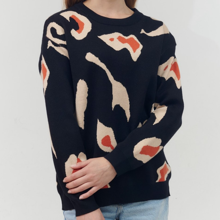 Suéter marca Guinda estándar modelo print B 2
