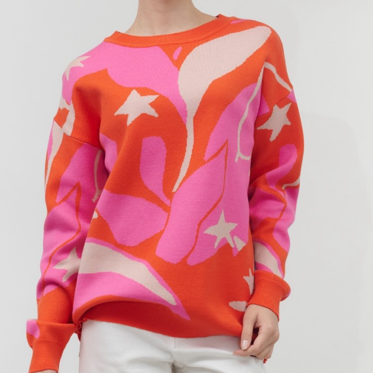 Suéter marca Guinda estándar modelo Hojas 2