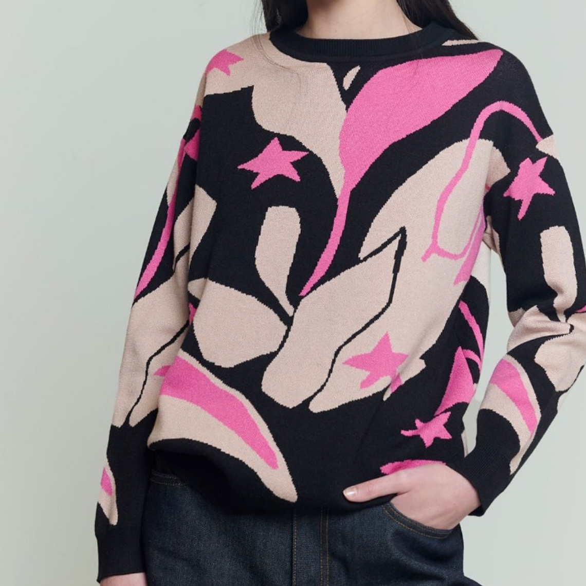 Suéter marca Guinda estándar modelo Hojas 3