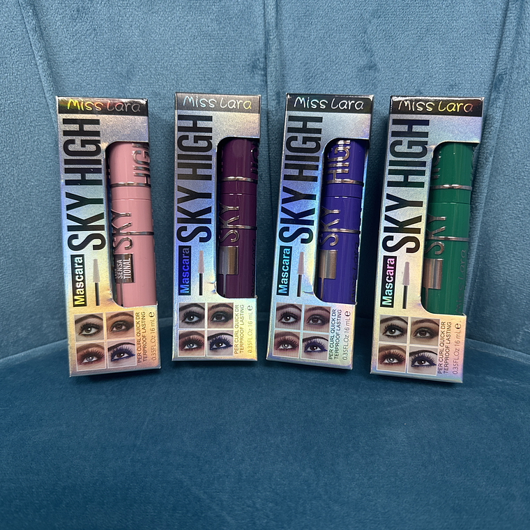 Máscara de pestañas colores Sky High miss lara  1