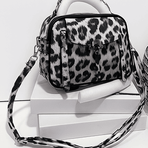 Bolso Animal Print Silver Glam