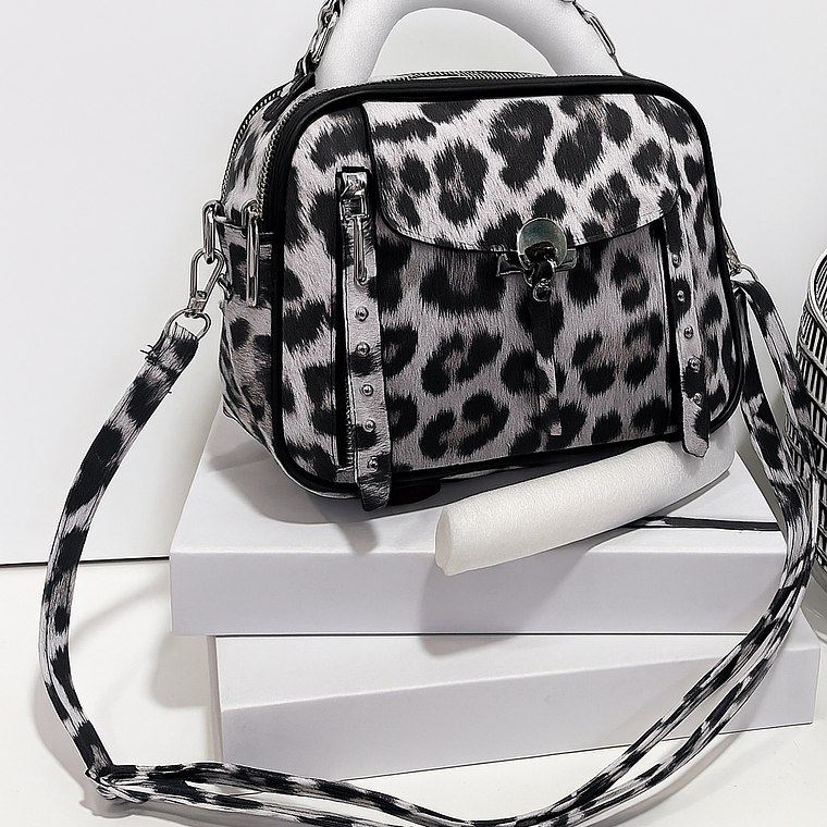 Bolso Animal Print Silver Glam 1