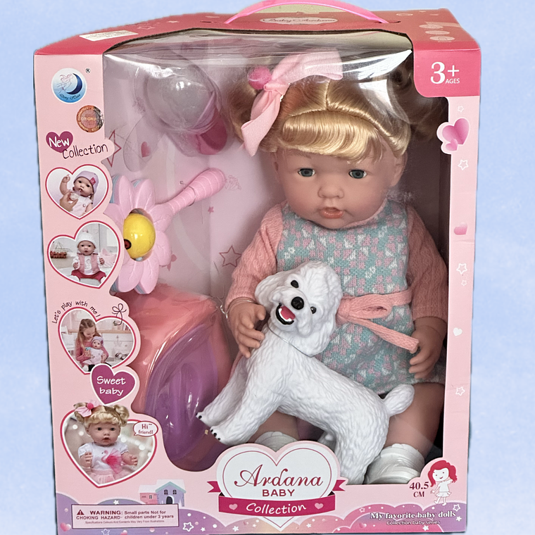 Muñeca “Clara y su Perrito” – Ardana Baby Collection 1
