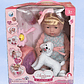 Muñeca “Clara y su Perrito” – Ardana Baby Collection - Miniatura 1