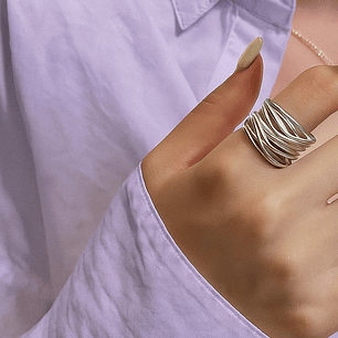 Anillo Plata 925 Trenzada Minimal