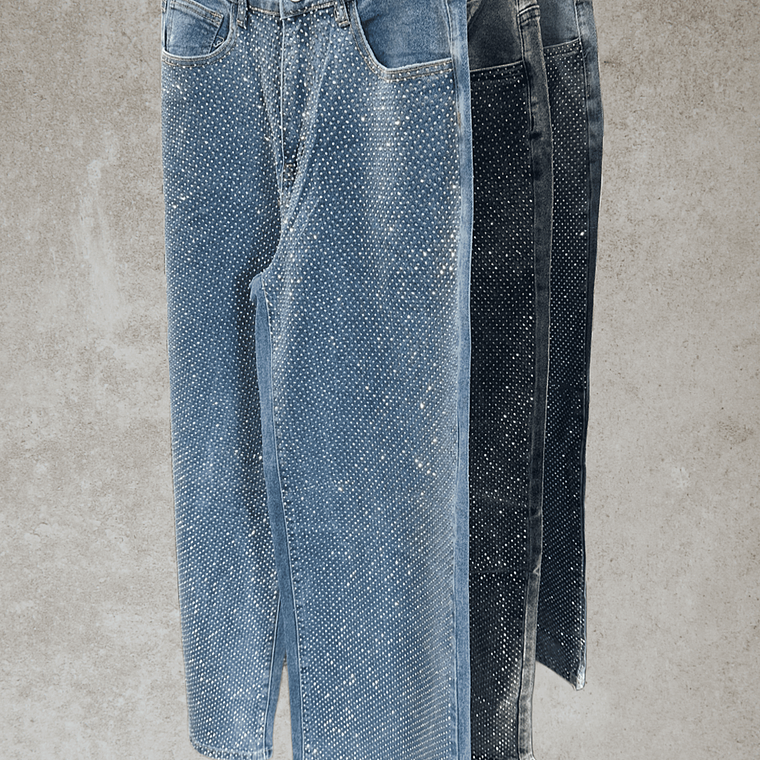 Jeans con Brillos Diseño Italiano 1