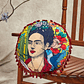 Cojín Redondo Artístico Frida Style - Miniatura 1