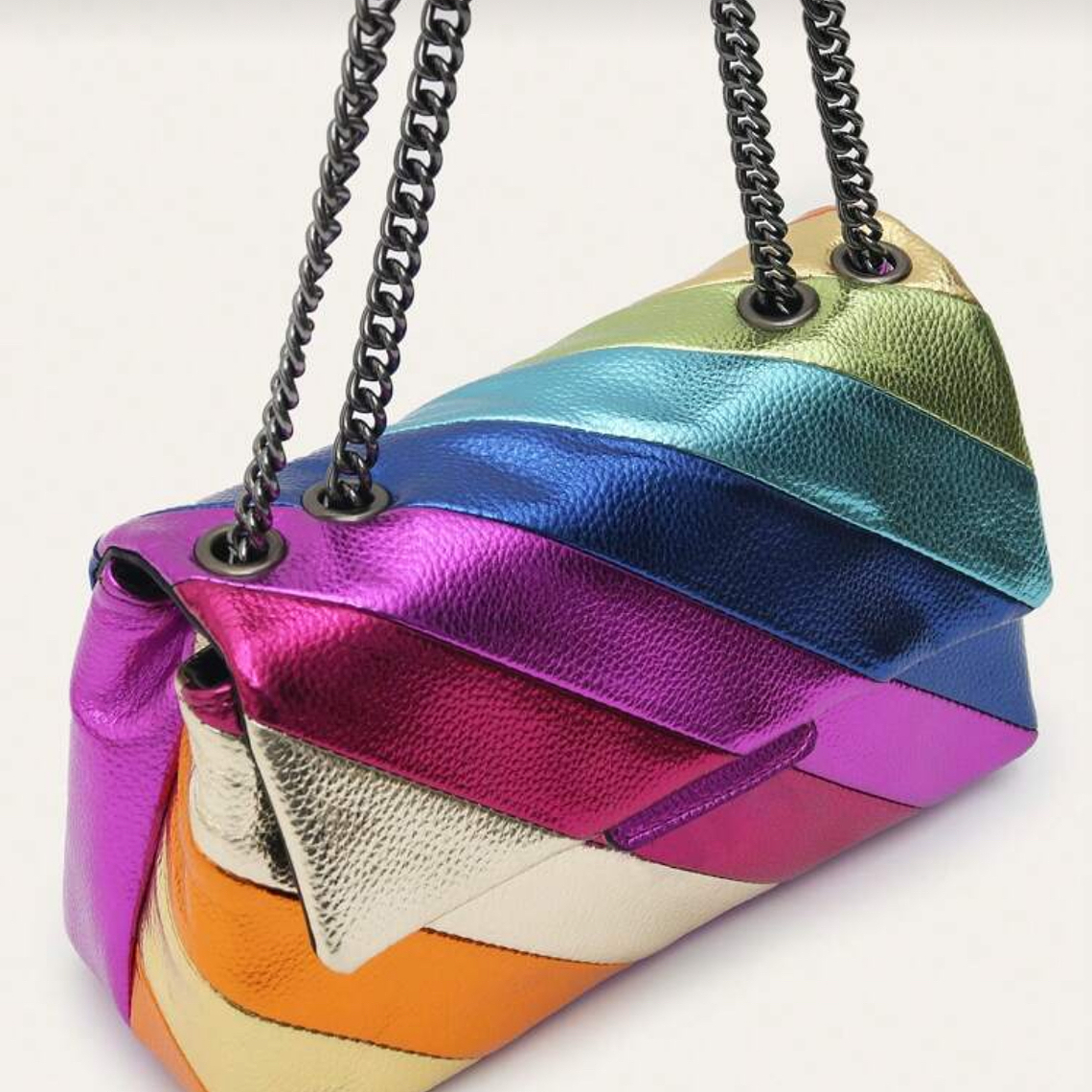 Cartera Metálica Rainbow Glam (Cadena cromada) 1