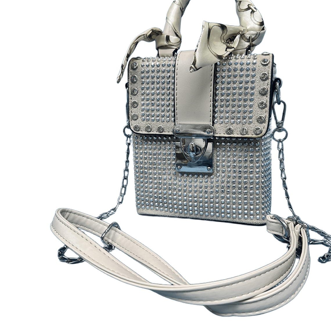 Bolso “Crystal crema” 1