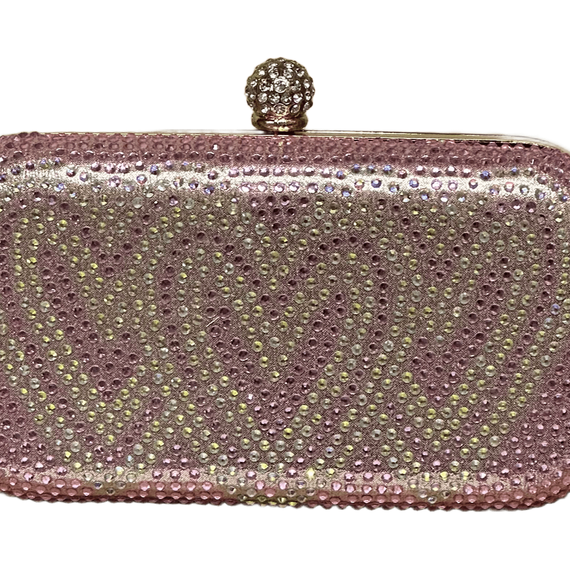 Clutch Pink Hearts Crystal 2