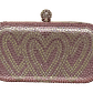 Clutch Pink Hearts Crystal - Miniatura 2