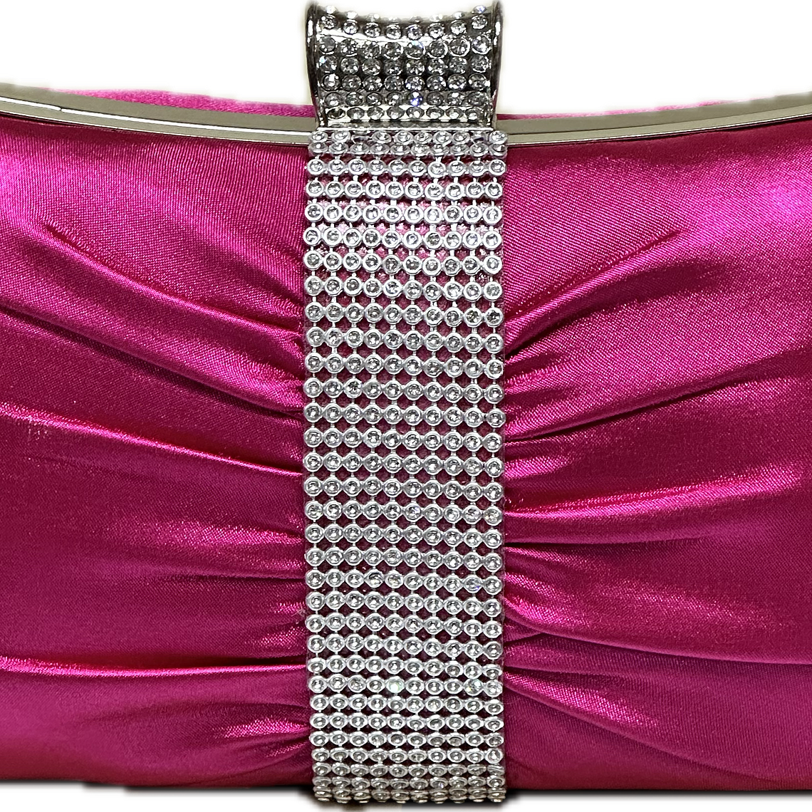 Clutch Satin Fucsia Glam 2
