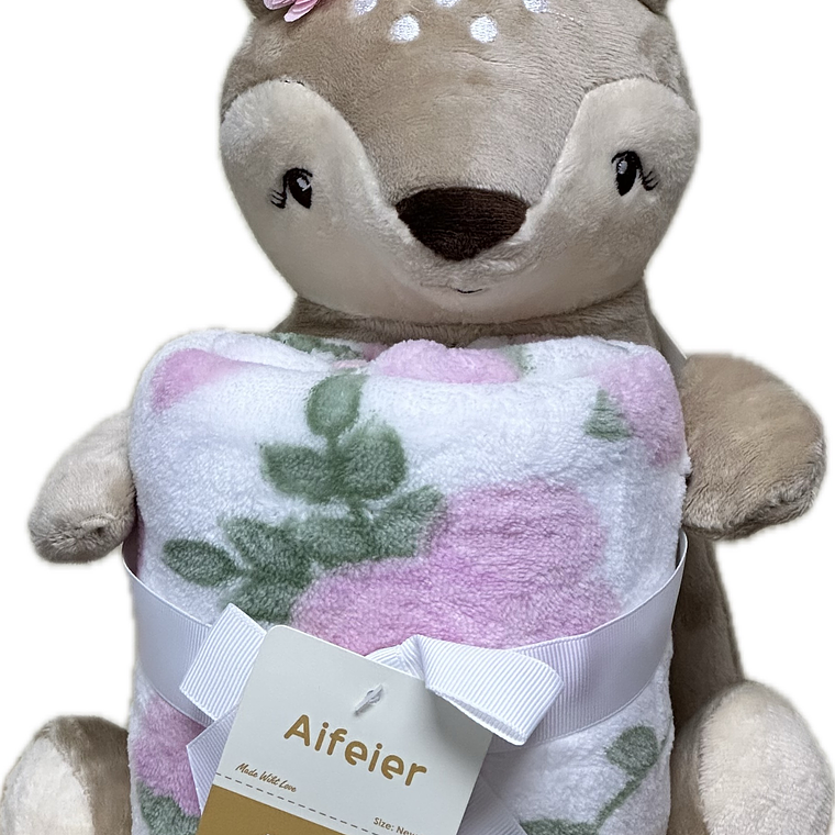 Peluche Ciervito + Manta Suave Aifeier (New Born) 1