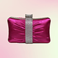 Clutch Satin Fucsia Glam - Miniatura 1