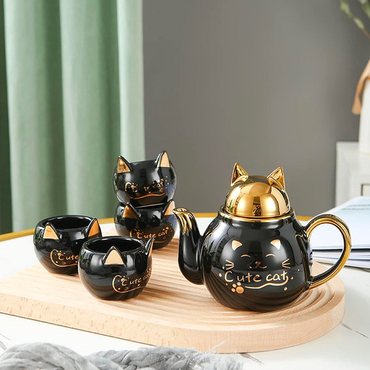 Set de Té Cute Cat – Cerámica Premium 1